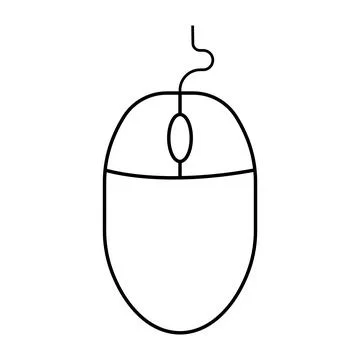 Computer mouse icon Illustrazione stock