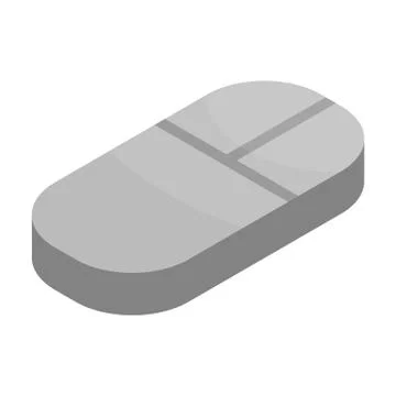 Computer mouse icon, isometric style Stock Illustration