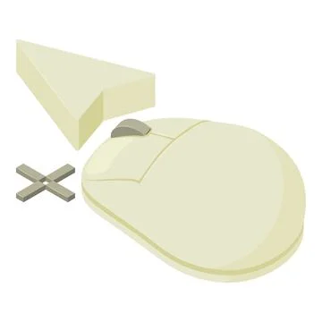 Computer mouse icon isometric vector. Arrow cursor and wireless computer mouse Stock Illustration