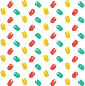 Computer mouse icon pattern background ,Vector illustration background. Illustrazione stock