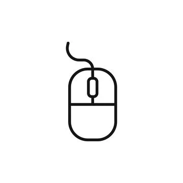 Computer Mouse Icon Perfect for IT and Digital Services Stock Illustration