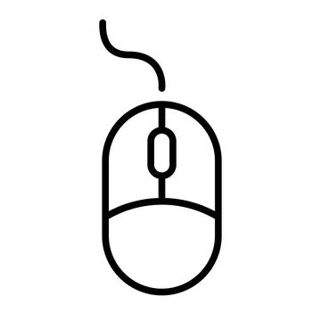 Computer mouse icon. Scroll and click symbol. Mouse tool vector illustration. Illustrazione stock