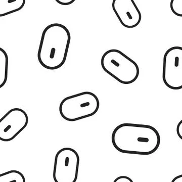 Computer mouse icon seamless pattern background. Business concept vector illu Illustrazione stock