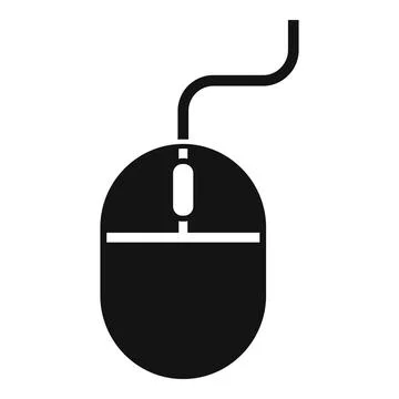 Computer mouse icon showing cursor control device 스톡 일러스트