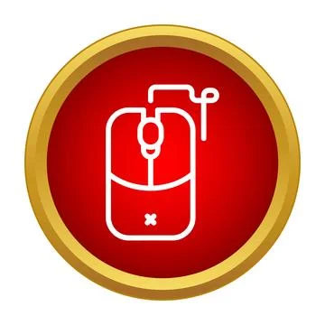Computer mouse icon showing digital technology peripheral Stock Illustration