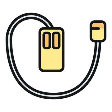 Computer mouse icon showing hardware technology peripheral Illustrazione stock