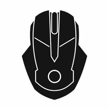 Computer mouse icon, simple style 스톡 일러스트