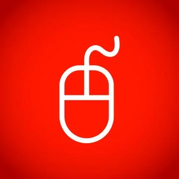 Computer mouse icon stock vector illustration flat design Illustrazione stock