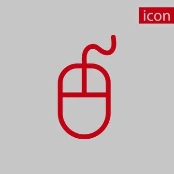 Computer mouse icon stock vector illustration flat design Illustrazione stock