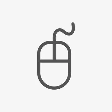 Computer mouse icon stock vector illustration flat design Illustrazione stock