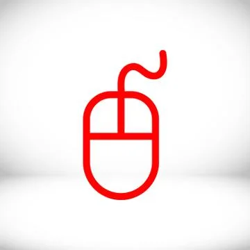 Computer mouse icon stock vector illustration flat design Illustrazione stock
