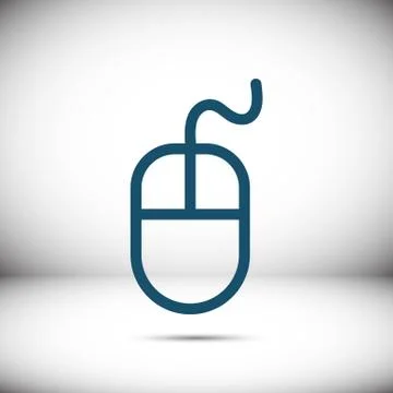 Computer mouse icon stock vector illustration flat design Illustrazione stock