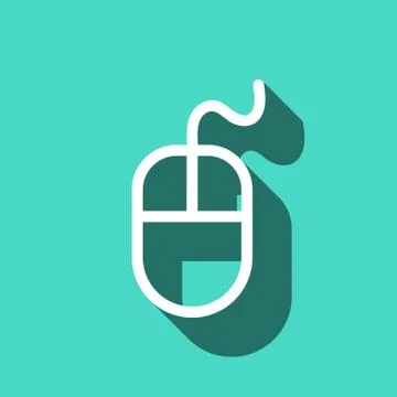 Computer mouse icon stock vector illustration flat design Stock Illustration