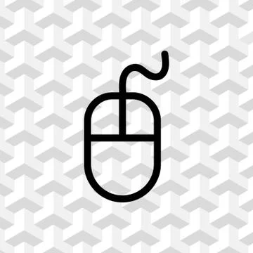 Computer mouse icon stock vector illustration flat design Illustrazione stock