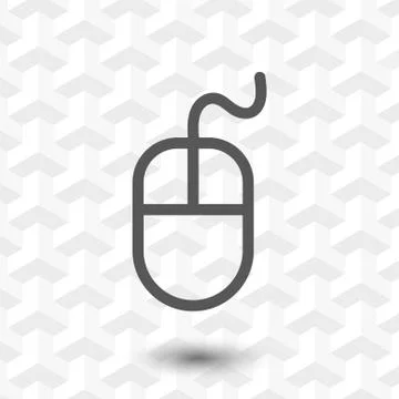 Computer mouse icon stock vector illustration flat design Stock Illustration