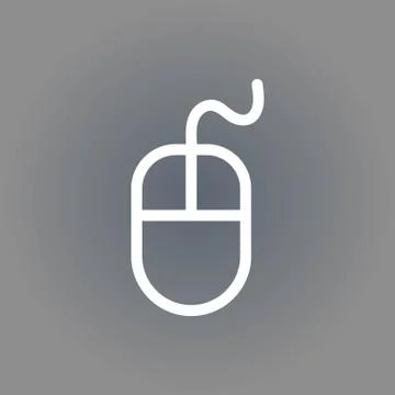 Computer mouse icon stock vector illustration flat design Stock Illustration