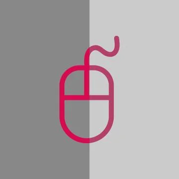 Computer mouse icon stock vector illustration flat design Illustrazione stock