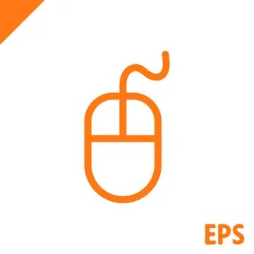 Computer mouse icon stock vector illustration flat design Illustrazione stock