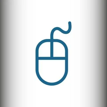 Computer mouse icon stock vector illustration flat design Illustrazione stock