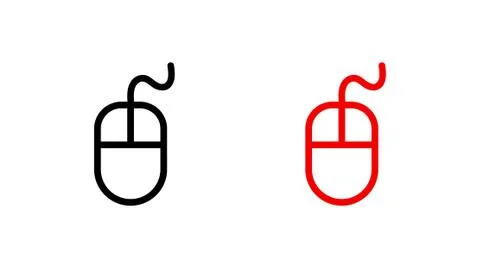 Computer mouse icon stock vector illustration flat design Illustrazione stock