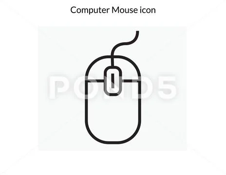 Computer Mouse Icon Symbol. Stock-Illustration