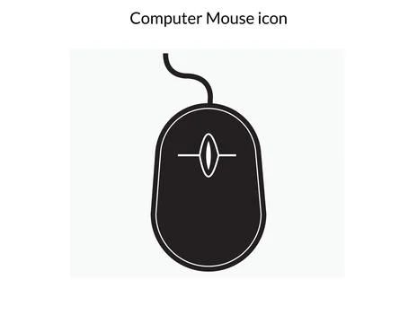 Computer Mouse Icon Symbol. Illustrazione stock