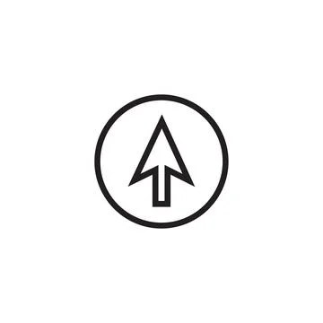 Computer mouse icon in trendy flat design Stock Illustration