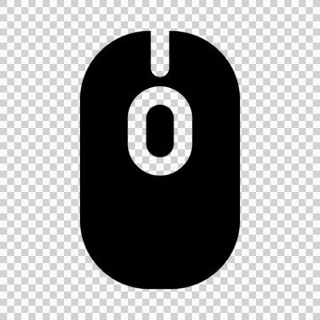 Computer mouse icon vector. A flat illustration on a white background. Stock Illustration