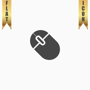 Computer mouse icon, vector illustration. Illustrazione stock