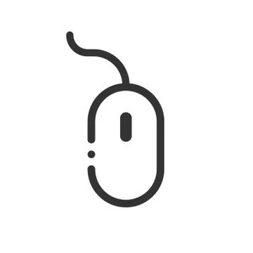 Computer Mouse icon. Vector illustration. Business concept mouse cursor picto Stock Illustration