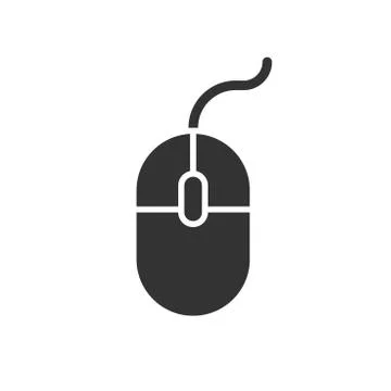 Computer Mouse icon. Vector illustration. Business concept mouse cursor picto Stock Illustration
