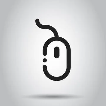 Computer Mouse icon. Vector illustration. Business concept mouse cursor picto Stock Illustration