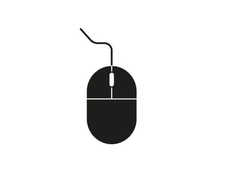 Computer Mouse icon. Vector illustration, flat design. Stock Illustration