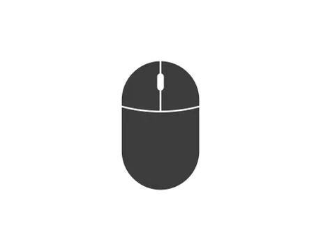 Computer Mouse icon. Vector illustration, flat design. Stock Illustration