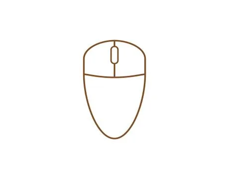 Computer Mouse icon. Vector illustration, flat design. Illustrazione stock