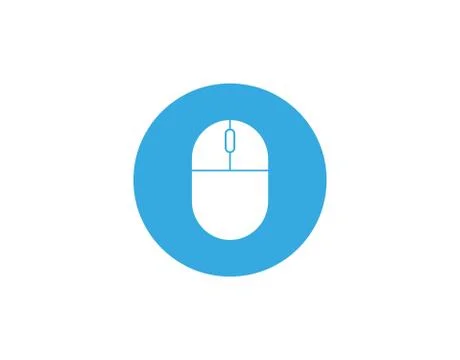 Computer Mouse icon. Vector illustration, flat design. Stock Illustration