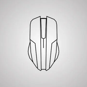 Computer mouse icon vector illustration Illustrazione stock