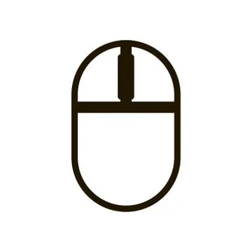 Computer mouse icon on white background. Vector illustration EPS 10. Stock Illustration