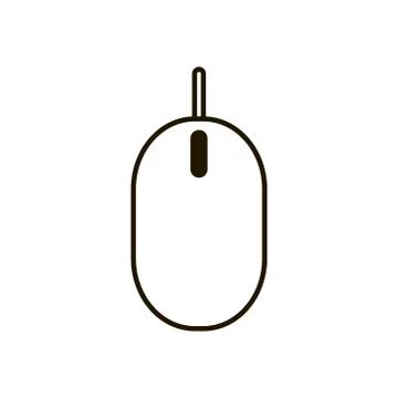 Computer mouse icon on white background. Illustration eps 10. イラスト素材