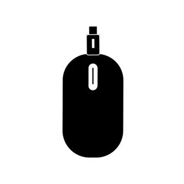 Computer mouse icon on white background. Vector Stock Illustration