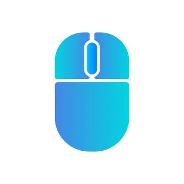 Computer mouse icon. Wireless mouse logo template Stock Illustration