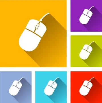 Computer mouse icons 스톡 일러스트