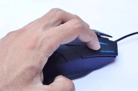 A computer mouse is an input device that is most often used with a computer. Stock Photos
