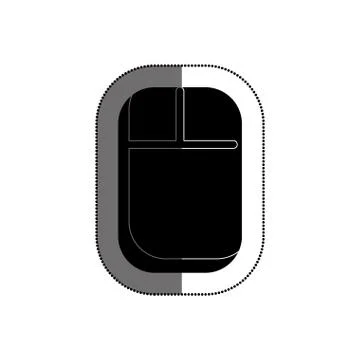 Computer mouse isolated icon Stock Illustration