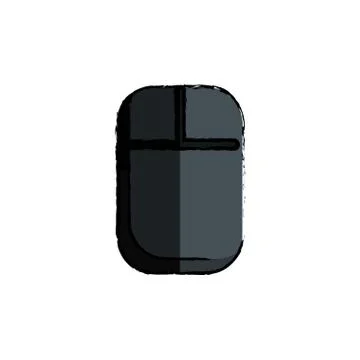 Computer mouse isolated icon Stock Illustration