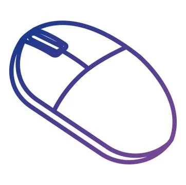 Computer mouse isolated icon Stock Illustration