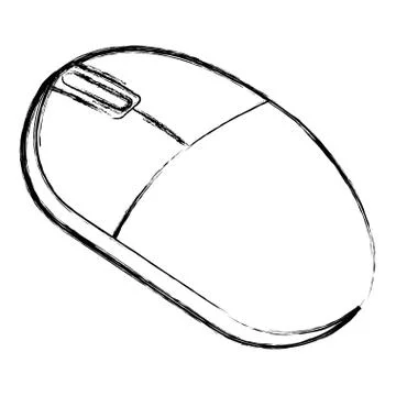 Computer mouse isolated icon 스톡 일러스트