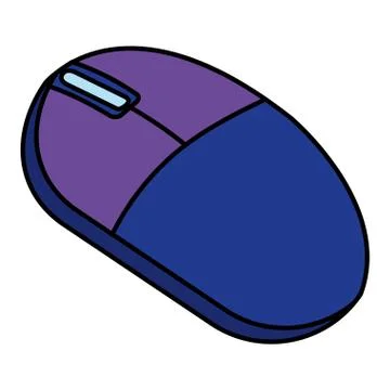 Computer mouse isolated icon Stock Illustration