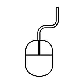 Computer mouse isolated icon 스톡 일러스트
