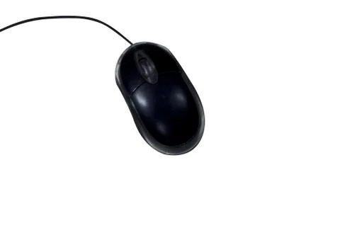 Computer mouse isolated over white background Stock Photos